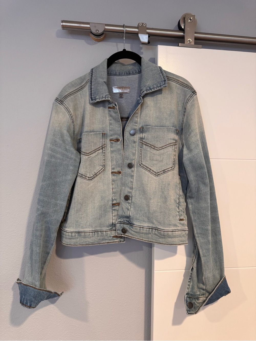 Kut from the Kloth Light Wash Denim Jacket
